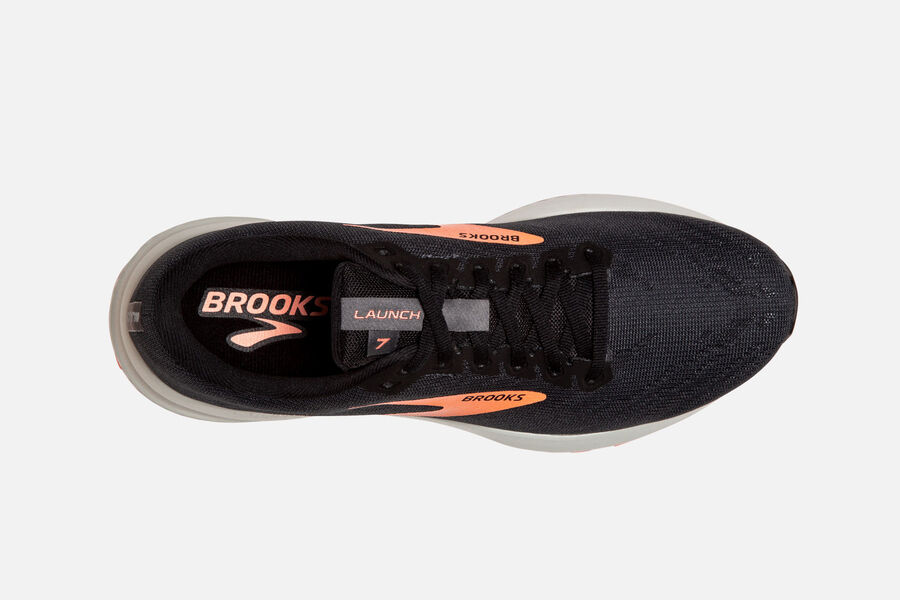 Brooks Launch 7 Road Loopschoenen Dames - Zwart/Oranje - 730185EZF